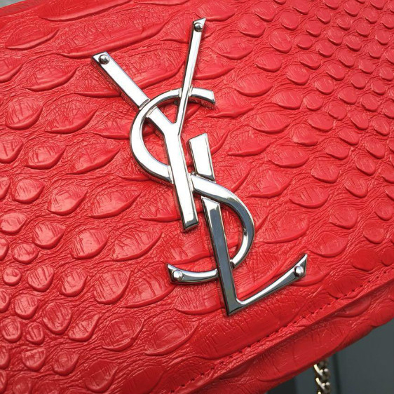 SAINT LAURENT Monogramme Cross-body Shoulder Bag 312389 Red