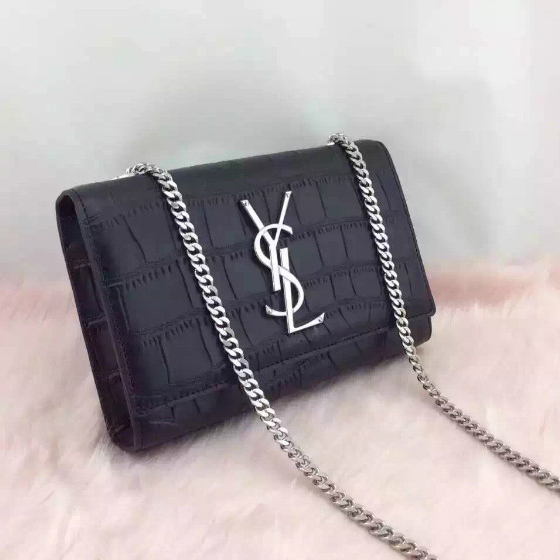 SAINT LAURENT Monogramme Cross-body Shoulder Bag 312390 Black