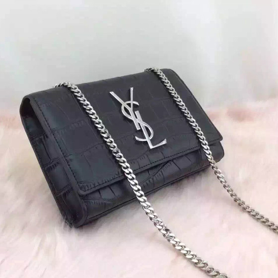 SAINT LAURENT Monogramme Cross-body Shoulder Bag 312390 Black