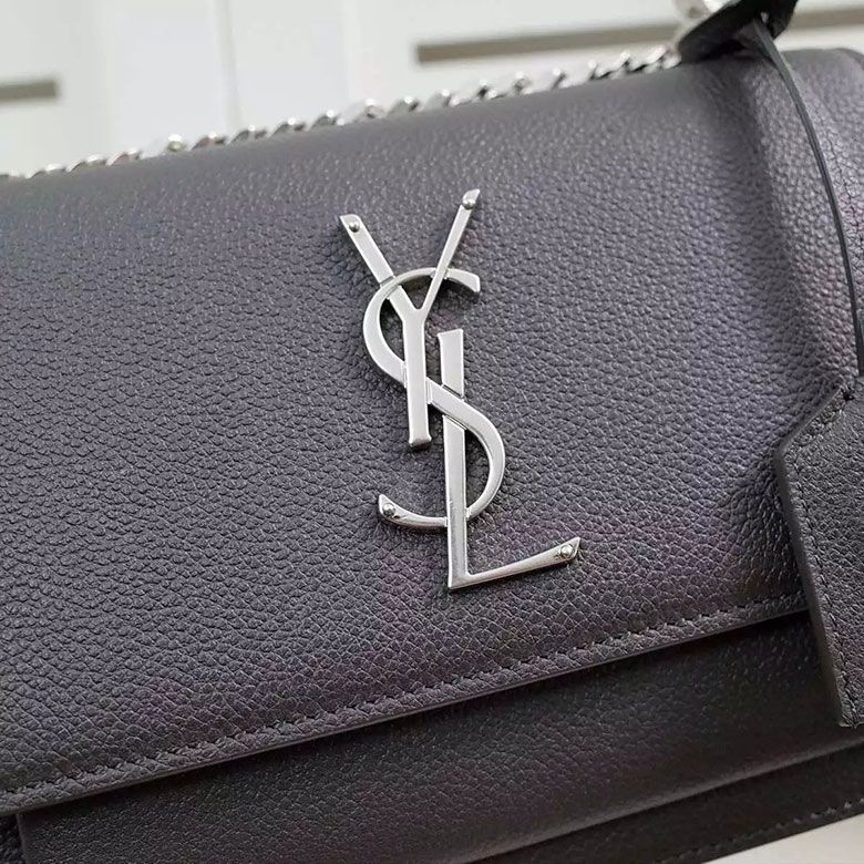 SAINT LAURENT SMALL SUNSET MONOGRAM SAINT LAURENT SATCHEL IN Original LEATHER