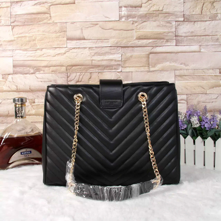 Saint Laurent Large Cabas lambskin Leather Bag Y3009 Black