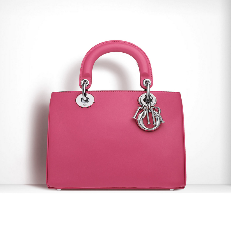 Small Diorissimo bag in Rose The smooth calfskin