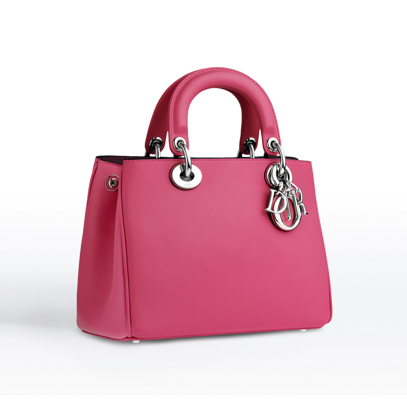 Small Diorissimo bag in Rose The smooth calfskin