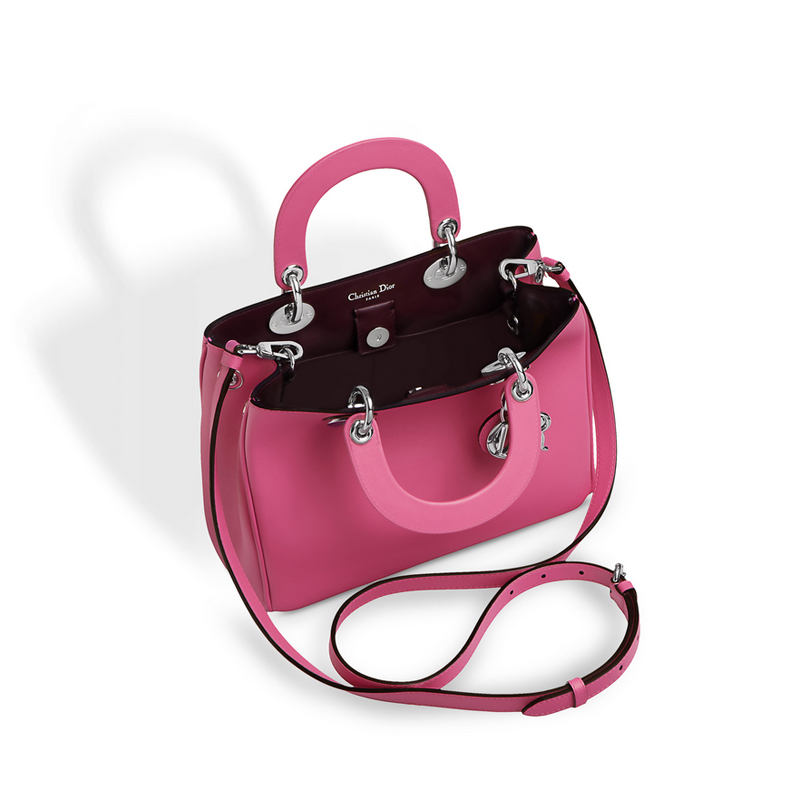 Small Diorissimo bag in Rose The smooth calfskin