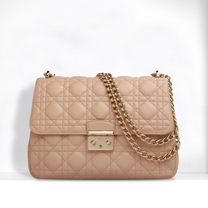 Soft Miss Dior bag in Nude lambskin