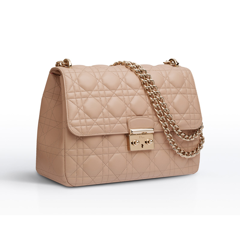 Soft Miss Dior bag in Nude lambskin