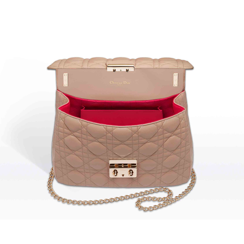 Soft Miss Dior bag in Nude lambskin