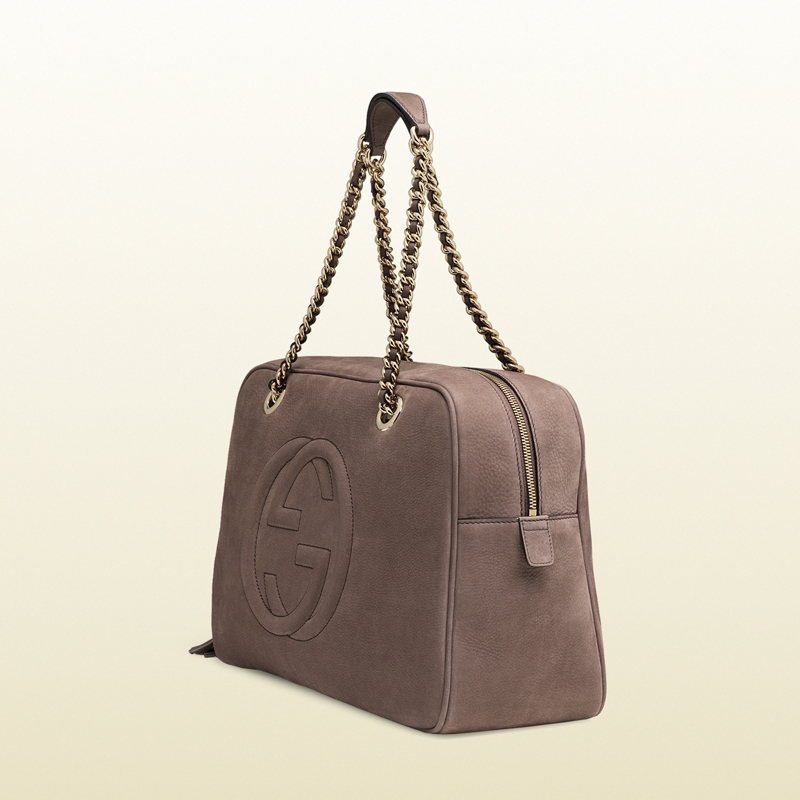 Soho nubuck leather chain shoulder bag