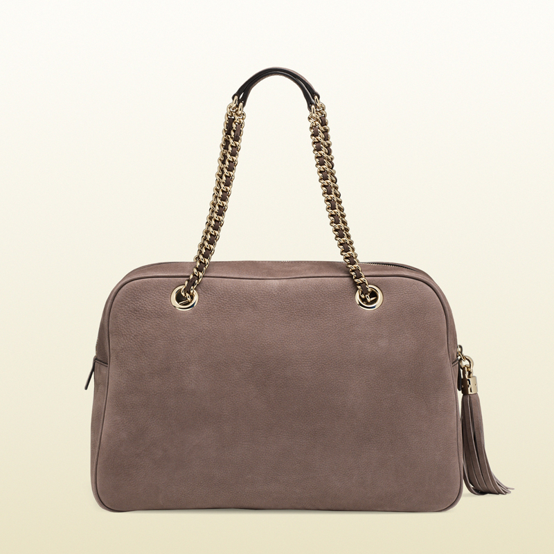 Soho nubuck leather chain shoulder bag