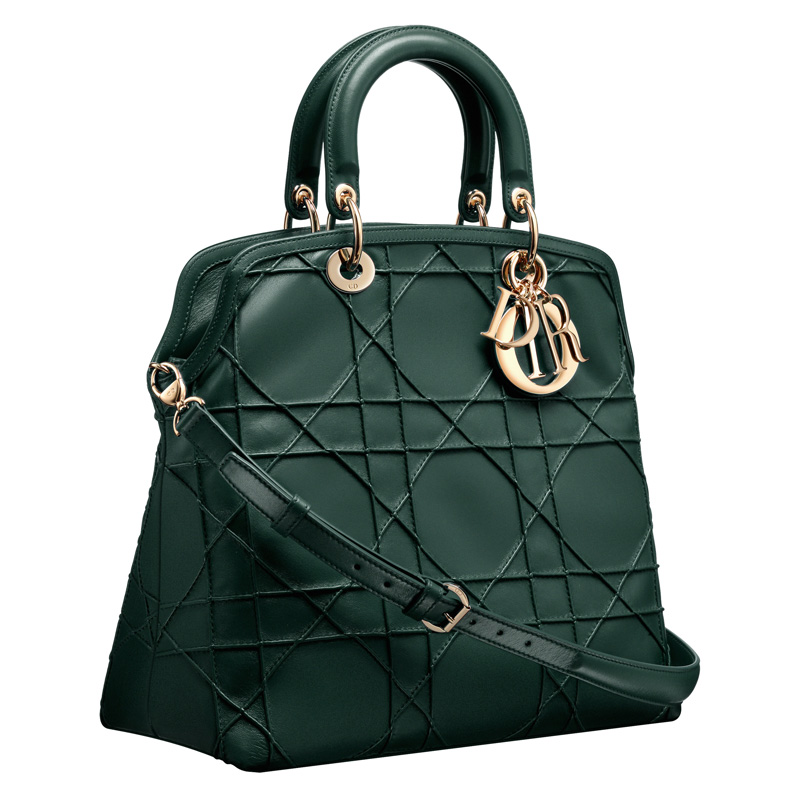 Vert Anglais leather Dior Granville bag