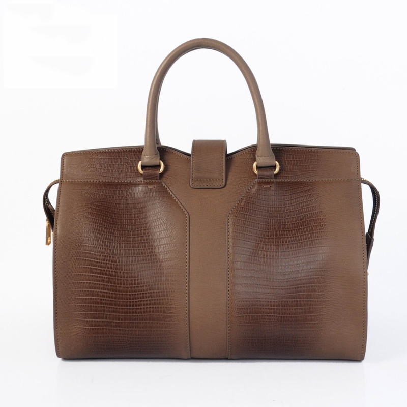 YSL 2013 Cabas Chyc lizard leather tote handbag 8221 Apricot