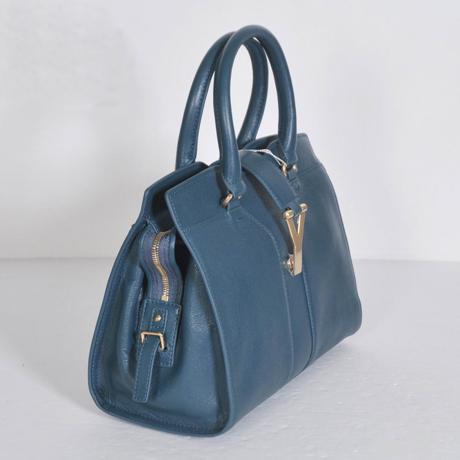 YSL Small Cabas Chyc Bag 8220 Royal blue