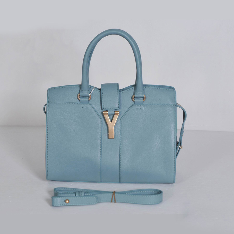 YSL Small Cabas Chyc Bag 8220 light blue