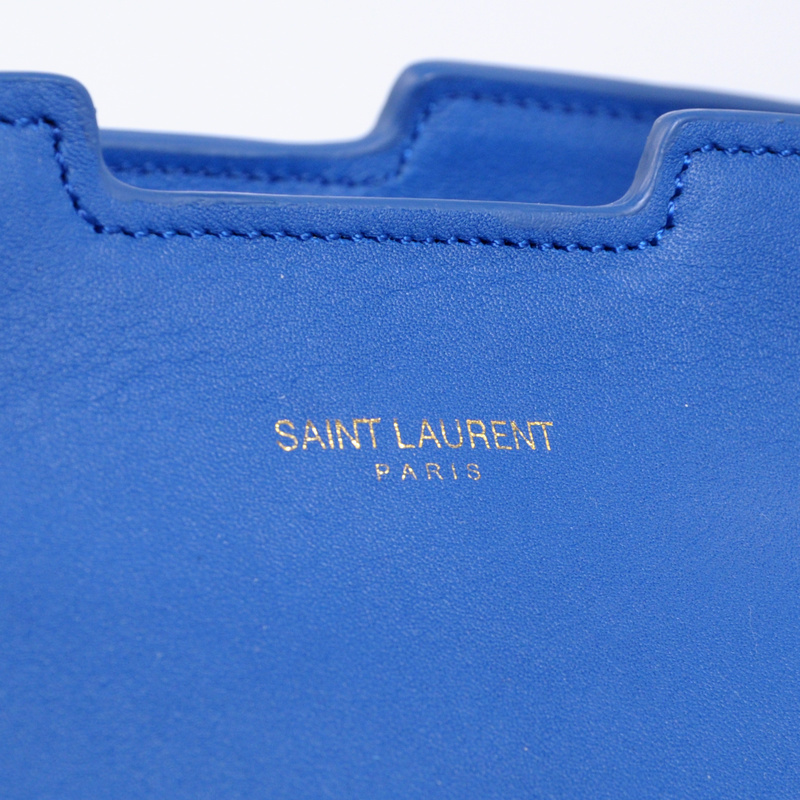 Yves Saint Laurent 2013 Medium Cabas Chyc Bag 8337 Blue