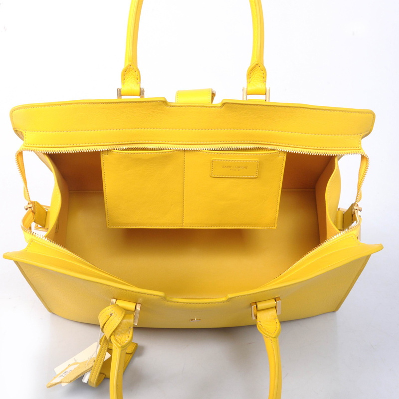 Yves Saint Laurent 2013 Medium Cabas Chyc Bag 8337 Yellow