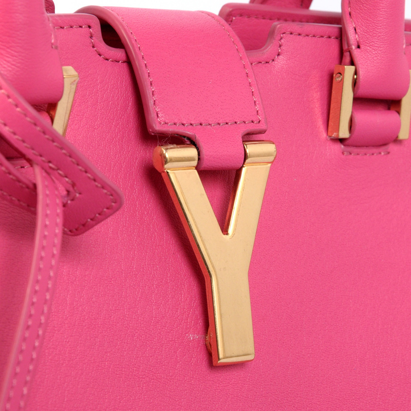 Yves Saint Laurent 2013 Small Clafskin Cabas Chyc Bag 8336 Rose