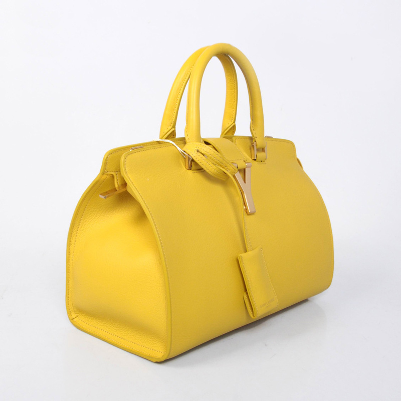 Yves Saint Laurent 2013 Small Clafskin Cabas Chyc Bag 8336 Yellow