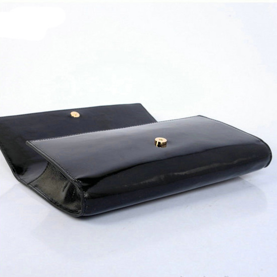 Yves Saint Laurent Belle De Jour Patent Leather Wallet 8223 Black