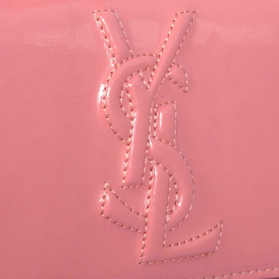 Yves Saint Laurent Belle De Jour Patent Leather Wallet 8223 Pink