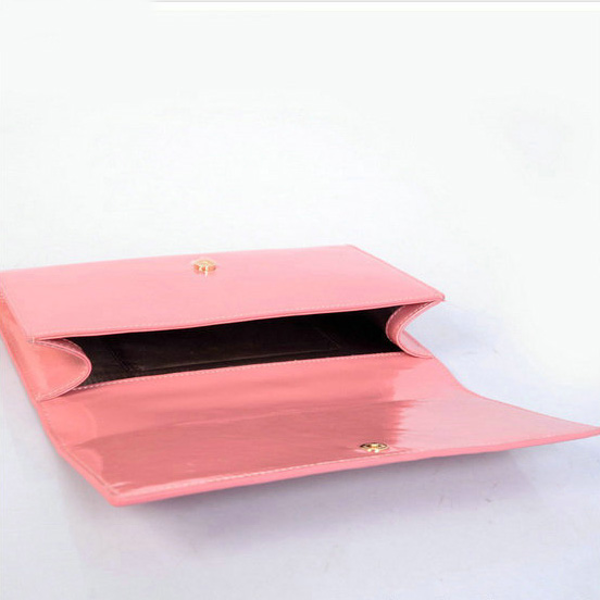 Yves Saint Laurent Belle De Jour Patent Leather Wallet 8223 Pink