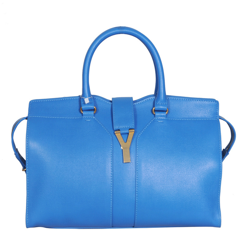 Yves Saint Laurent Cabas Chyc Bag Large 8222 Ocean blue