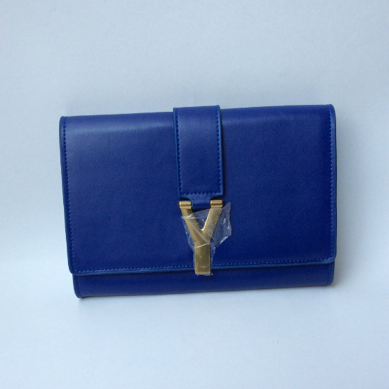 Yves Saint Laurent Classic Clutch 311213 Blue