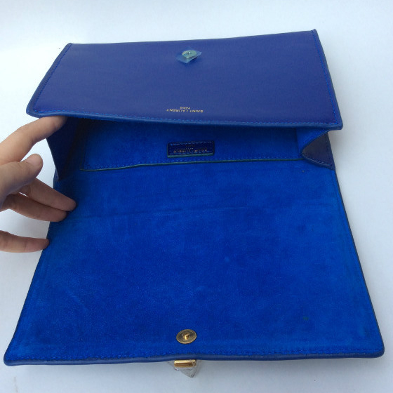 Yves Saint Laurent Classic Clutch 311213 Blue