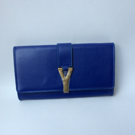 Yves Saint Laurent Classic Clutch 311214 Blue