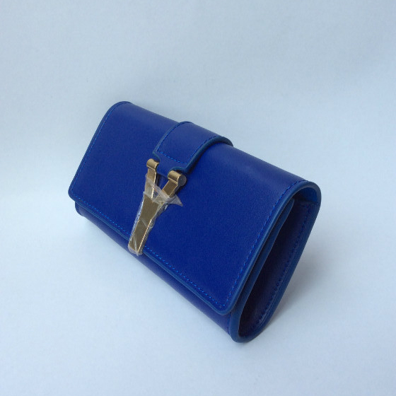 Yves Saint Laurent Classic Clutch 311215 Blue