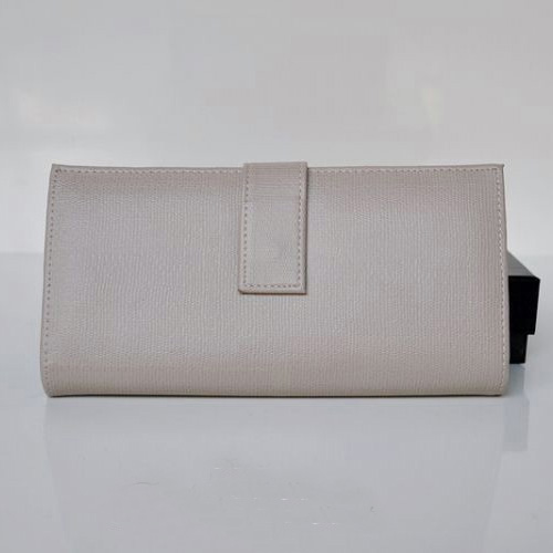 Yves Saint Laurent Large Y Line Flap Wallet 241175 Grey