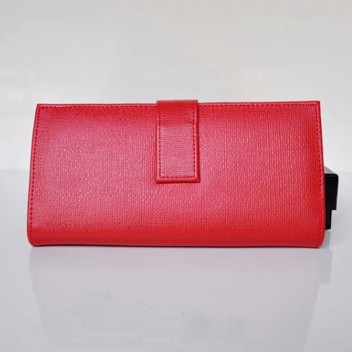 Yves Saint Laurent Large Y Line Flap Wallet 241175 Red