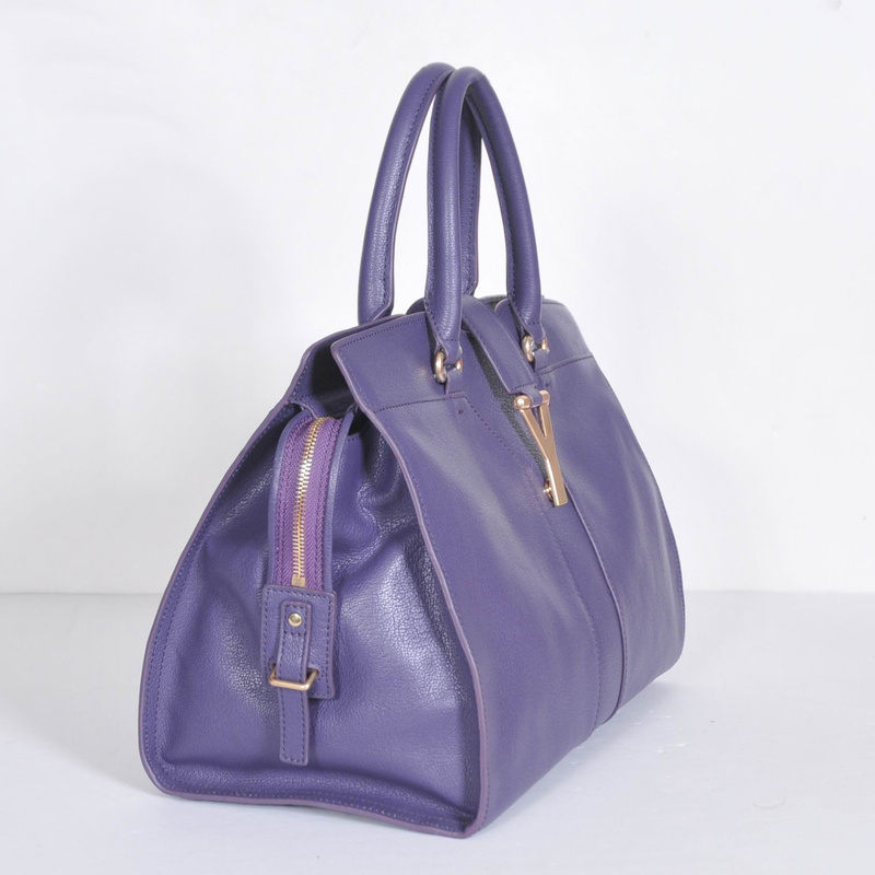 Yves Saint Laurent Medium Cabas Chyc Bag 8221 Purple