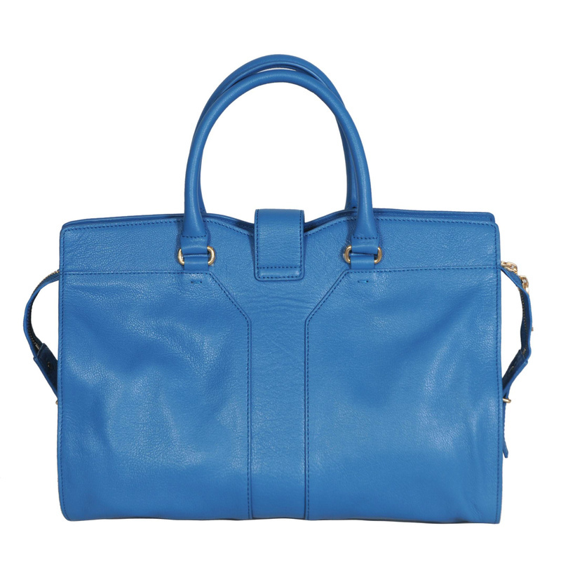 Yves Saint Laurent Medium Cabas Chyc Bag 8221 light blue