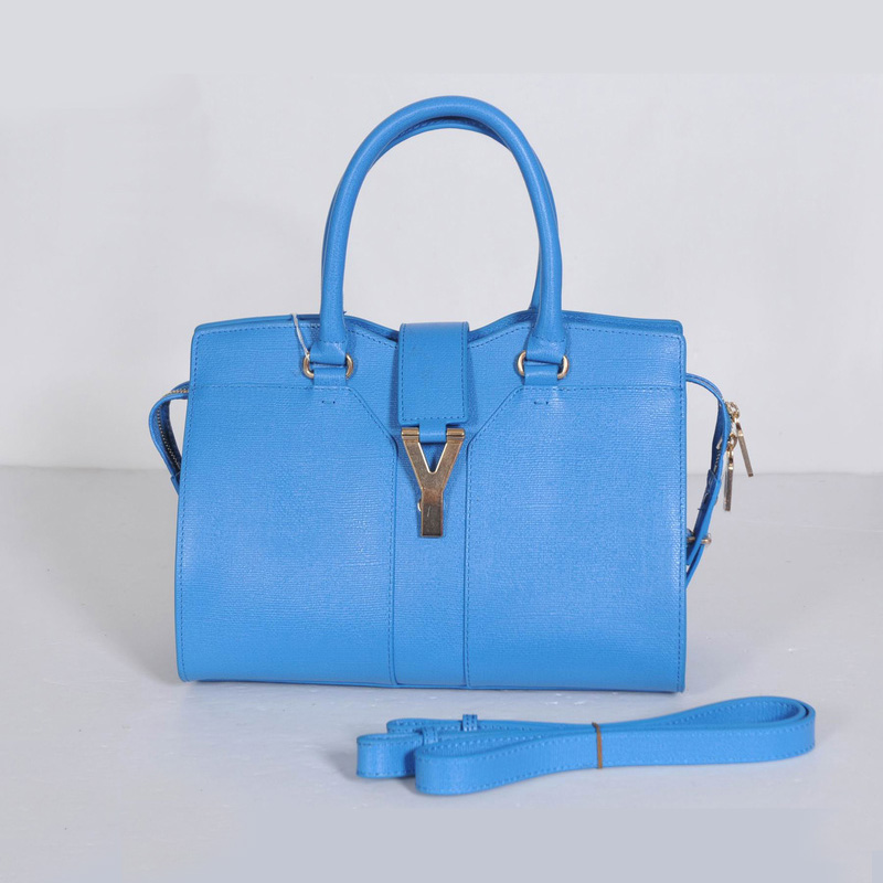 Yves Saint Laurent Small Cabas Chyc Bag 8220 light blue