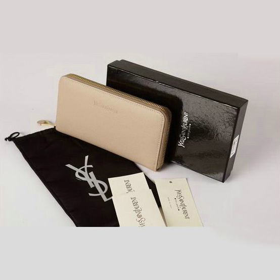 Yves Saint Laurent Zippy Wallet 241153 Apricot