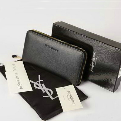 Yves Saint Laurent Zippy Wallet 241153 Black