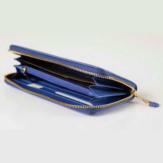 Yves Saint Laurent Zippy Wallet 241153 Blue