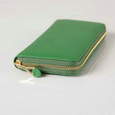 Yves Saint Laurent Zippy Wallet 241153 Green