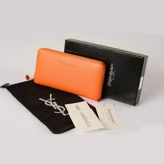 Yves Saint Laurent Zippy Wallet 241153 Orange