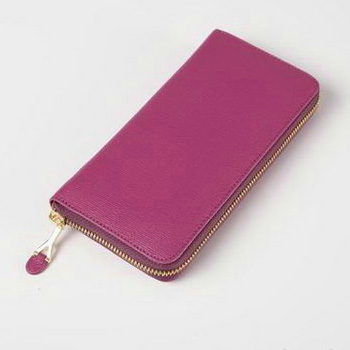 Yves Saint Laurent Zippy Wallet 241153 Purple