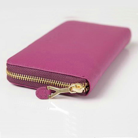 Yves Saint Laurent Zippy Wallet 241153 Purple