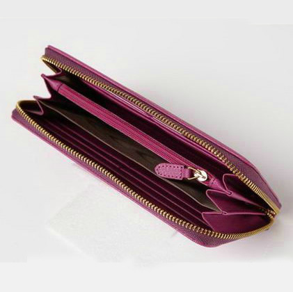 Yves Saint Laurent Zippy Wallet 241153 Purple