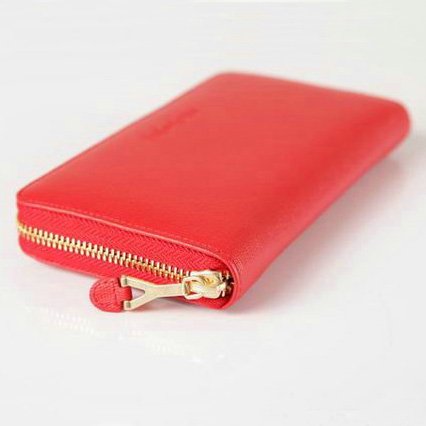 Yves Saint Laurent Zippy Wallet 241153 Red