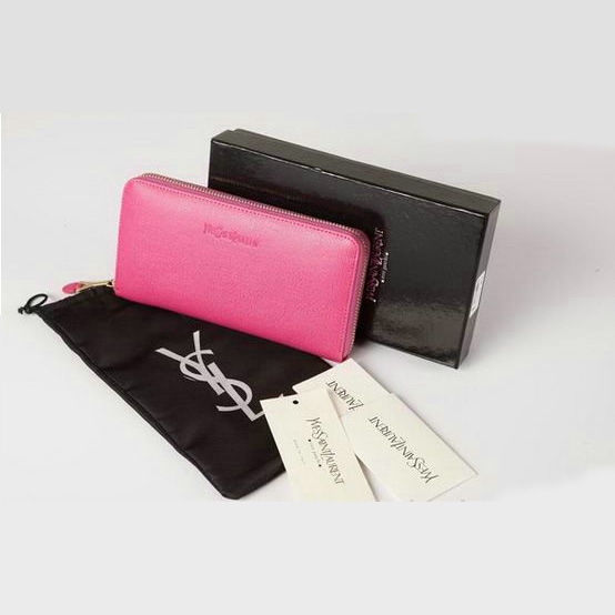 Yves Saint Laurent Zippy Wallet 241153 Rosy