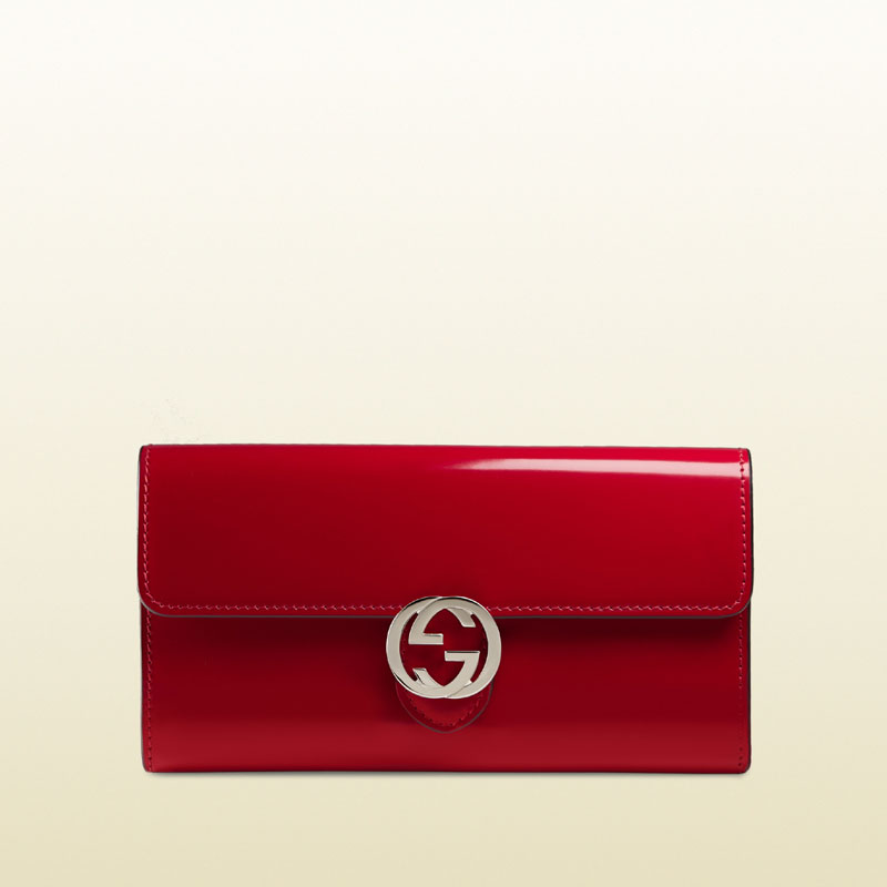 exclusive gucci icon polished leather wallet