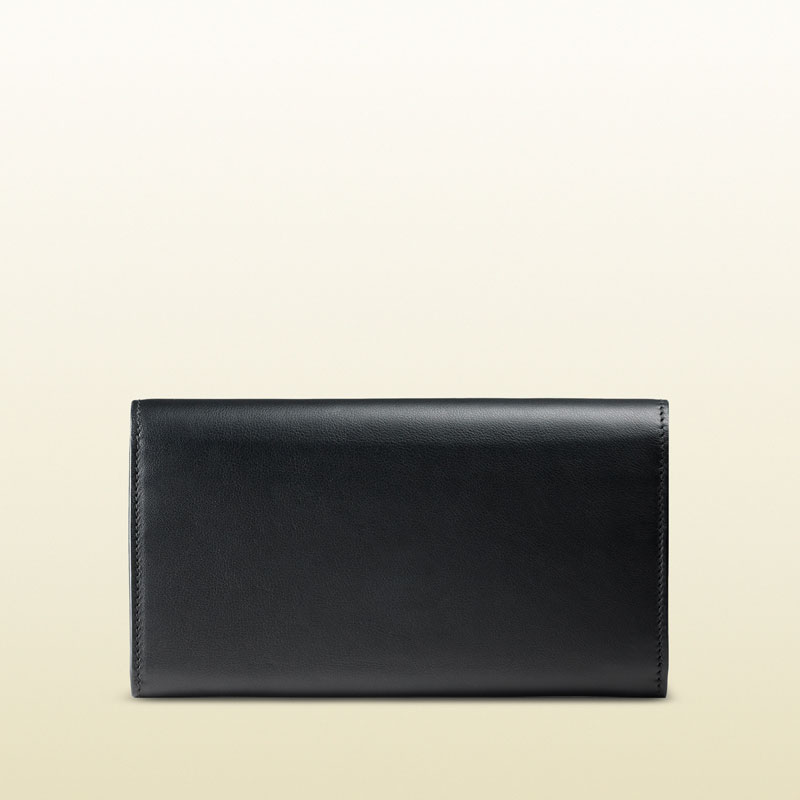 gucci icon leather continental wallet