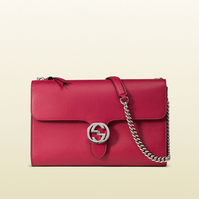 gucci interlocking leather shoulder bag