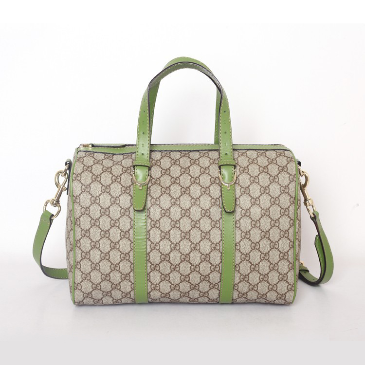 gucci nice GG supreme canvas boston bag