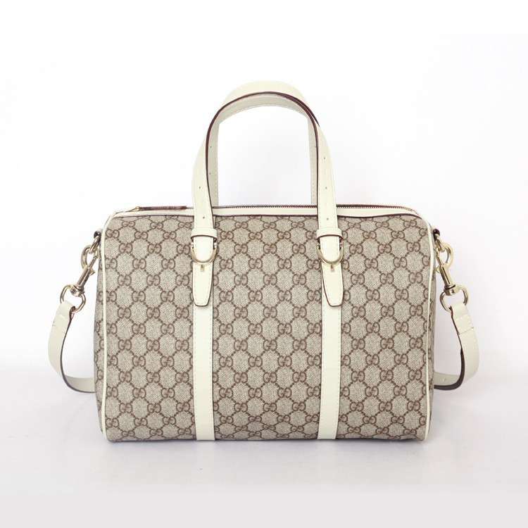 gucci nice GG supreme canvas boston bag