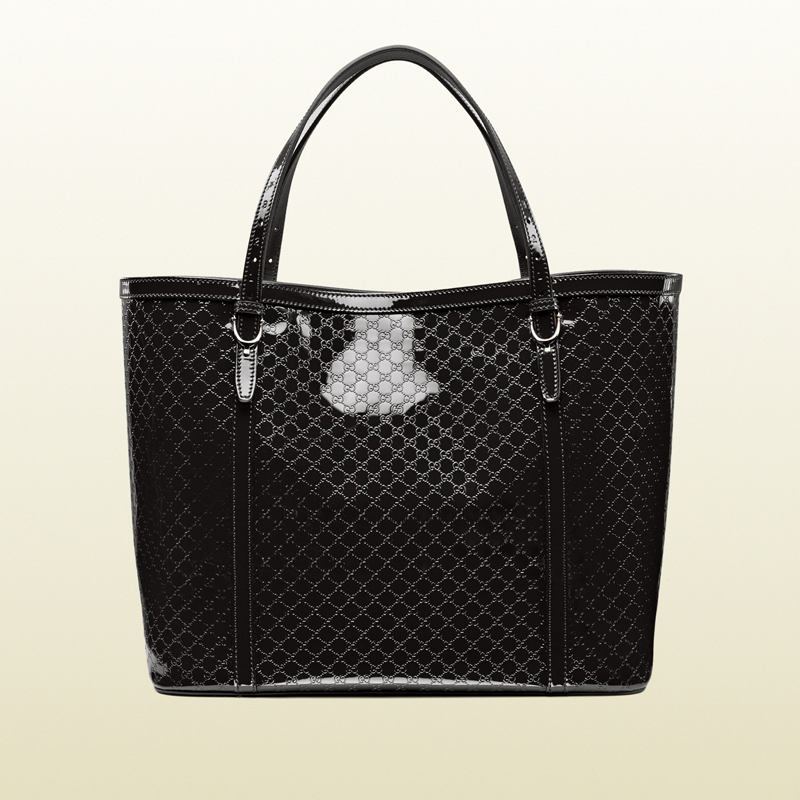 gucci nice microguccissima glossy patent leather tote